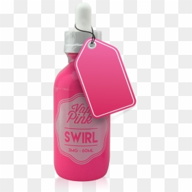 Vape Review Of Vape Pink Swirl E-liquid - Water Bottle, HD Png Download - pink swirl png