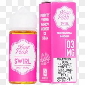 Bottle, HD Png Download - pink swirl png