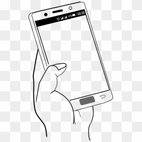 Transparent Hold Phone Png, Png Download - mobile vector png