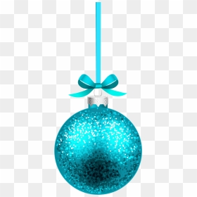 Blue Christmas Hanging Ball Png Clipart Image - Blue Christmas Ball Png, Transparent Png - hanging christmas lights png