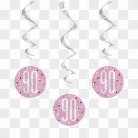 6 X 32"l Hanging Swirl Decorations - Circle, HD Png Download - pink swirl png