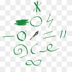 Gn Celestial Brush - Handwriting, HD Png Download - green brush stroke png
