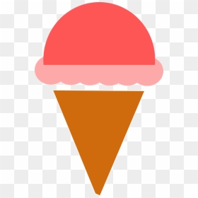 Ice Cream Cone, HD Png Download - ice cream vector png