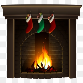 #christmas #fireplace - Christmas Fireplace Transparent Background, HD Png Download - christmas fireplace png