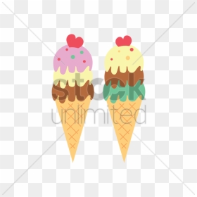 Transparent Waffle Cone Png - Ice Cream Cone, Png Download - ice cream cone clipart png