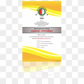 School Opening Invitation Card Design, HD Png Download - grand opening ribbon png