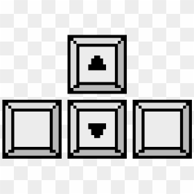 Arrow Key Pixel Art, HD Png Download - arrow keys png