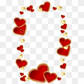 Red Hearts Valentine"s Day Clip Art - Marcos Corazones Png, Transparent Png - fancy heart png