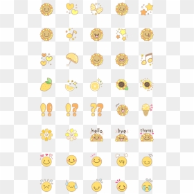 Soft And Cute Chick Stickers, HD Png Download - sunflower emoji png
