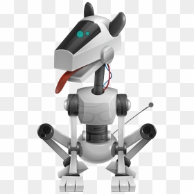 Robot Dog Cartoon Character, HD Png Download - robot vector png