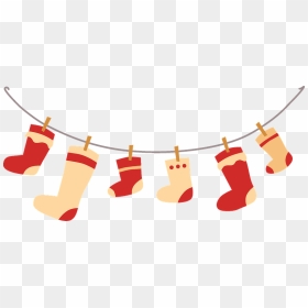 Сhristmas Stocking Clipart - Christmas Stocking, HD Png Download - christmas fireplace png
