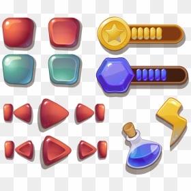 Interactive Button Png, Transparent Png - game button png