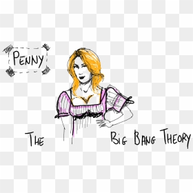 Penny-big Bang Theory , Png Download - Illustration, Transparent Png - big bang theory logo png