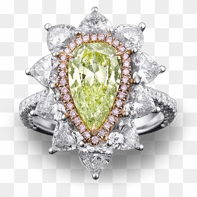 Engagement Ring, HD Png Download - green diamond png