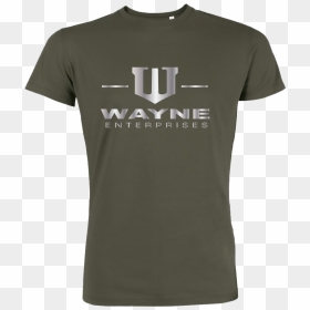 Wayne Enterprises T Shirt Stanley T Shirt Khaki , Png - T-shirt, Transparent Png - wayne enterprises logo png