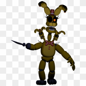 If You Put Spring Bonnie, Nightmare Fredbear, And Nightmare - Nightmare Spring Bonnie Fan Made, HD Png Download - nightmare bonnie png