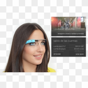 We Create Glassware That Is Google Glass Apps Which - Girl, HD Png Download - google glass png