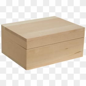 Unfinished Large Wood Box , Png Download - Self Locking Cardboard Box, Transparent Png - wooden box png