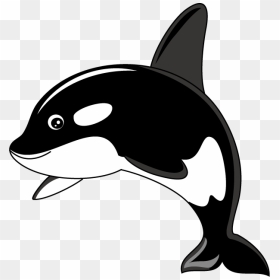 Cute Killer Whale Clip Art, HD Png Download - whale tail png
