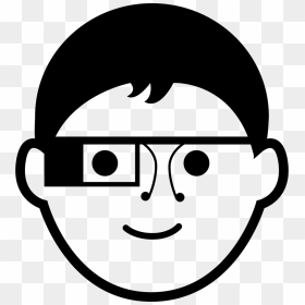 Boy With Google Glasses Comments Clipart , Png Download - Faccia Con Divieto, Transparent Png - google glass png