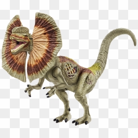 Jurasisc World Lights & Sounds Figure Dilophosaurus - Jurassic Park Dilophosaurus Frilled Lizard, HD Png Download - dilophosaurus png