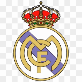 Real Madrid Old Logo Png, Transparent Png - real crown png
