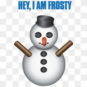 Snowman Emoji Png, Transparent Png - snowman emoji png