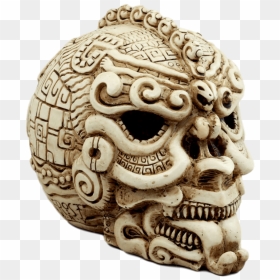 Quetzalcoatl Skull - Quetzalcoatl Statye, HD Png Download - quetzalcoatl png