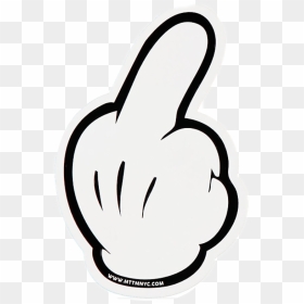 Mickey Mouse Middle Finger, HD Png Download - mickey mouse hand png