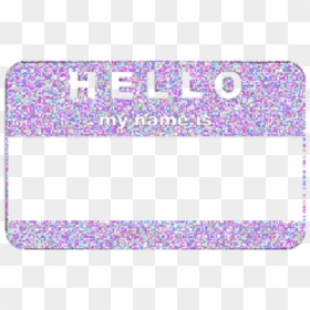 Sticker Transparent Name - Name Stickers, HD Png Download - hello my name is sticker png