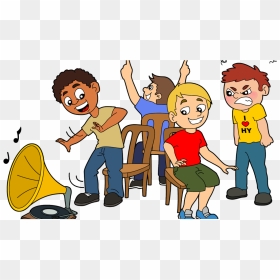 Transparent Kids Playing Clipart Png - Musical Chair Clipart, Png Download - kids playing clipart png