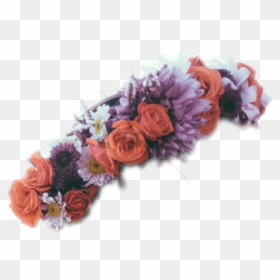 Free Png Black Flower Crown Transparent Png Image With - Flower Crown Png Side View, Png Download - red flower crown png