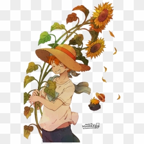 Transparent Hinata Shouyou Png - Hinata Shouyou Flowers, Png Download - sunflower emoji png