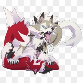 “b00f And D00f ” - Sun And Moon Wolf Pokemon, HD Png Download - yaoi png