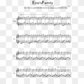 Transparent Ezio Auditore Png - Partition Uprising Muse Piano, Png Download - ezio auditore png