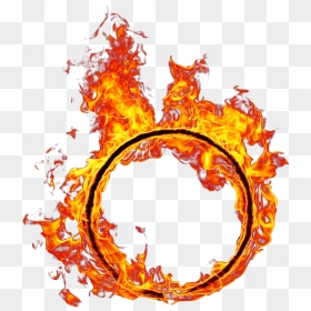 #framr #frameart #fire #flame #background #layover - Transparent Background Circle Of Fire, HD Png Download - flame background png