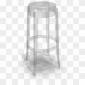 Charles Ghost Bar Stool By Kartell - Bar Stool, HD Png Download - bar stool png