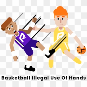 Foul In Basketball Cartoon, HD Png Download - cartoon hands png