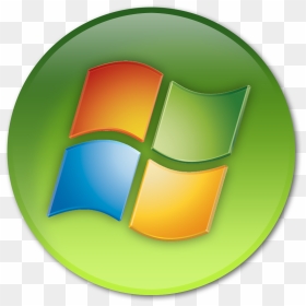 Windows Media Center Logo Png - Windows Green Circle Icon, Transparent Png - windows vista logo png