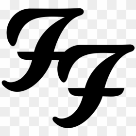 Pegatina Foo Figthers Vinilo Ff - Calligraphy, HD Png Download - foo fighters logo png