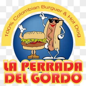 La Perrada Del Gordo - La Perrada Del Gordo Logo, HD Png Download - hot dog vector png