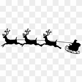 Santas Sleigh - Isolated - Holiday Message For Neighbors, HD Png Download - santas sleigh png