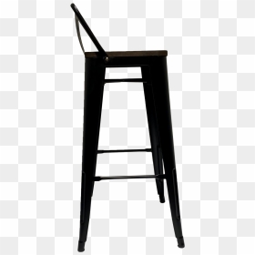 Bar Stool With Backrest Side View - Bar Stool, HD Png Download - bar stool png