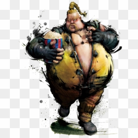Fat Street Fighter 4 Rufus, HD Png Download - zangief png