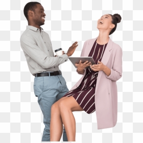 Person Sitting Laughing Png, Transparent Png - laughing meme png