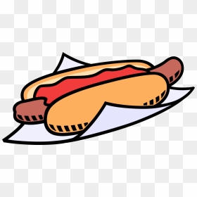 Vector Illustration Of Cooked Hot Dog Or Hotdog Frankfurter - Hot Dog, HD Png Download - hot dog vector png