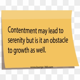 Contentment May Be Hurdle To Growth Quote - Take What You Need, HD Png Download - 200 png