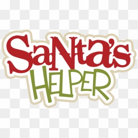 Santas Helper Transparent Png - Clip Art Santa's Helper, Png Download - santas sleigh png