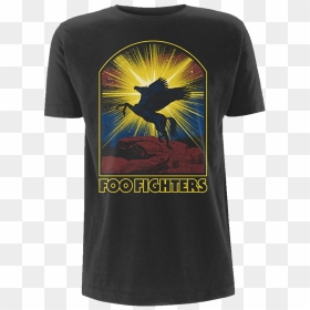 Foo Fighters - Winged Horse - T-shirt, HD Png Download - foo fighters logo png
