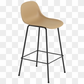 23683 Fiber Bar Stool Wback Tube H65 Ochreblack 1503393324 - Muuto Fiber Counter Stool, HD Png Download - bar stool png